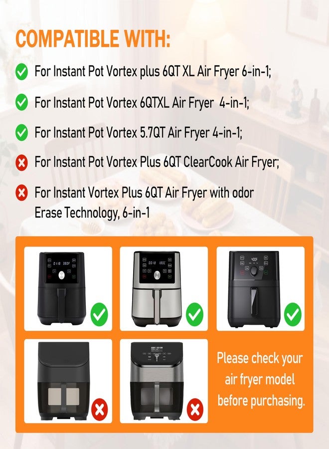 GQNDGN Air Fryer Tray Replacement/Instant Pot Air Fryer Accessories for Instant Pot Vortex 6 in 1 6 QT Gourmia GAF685 GAF735 6 QT - Image 5
